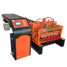 Best selling metal roof sheet making profiling arched glazed tile roll forming machine